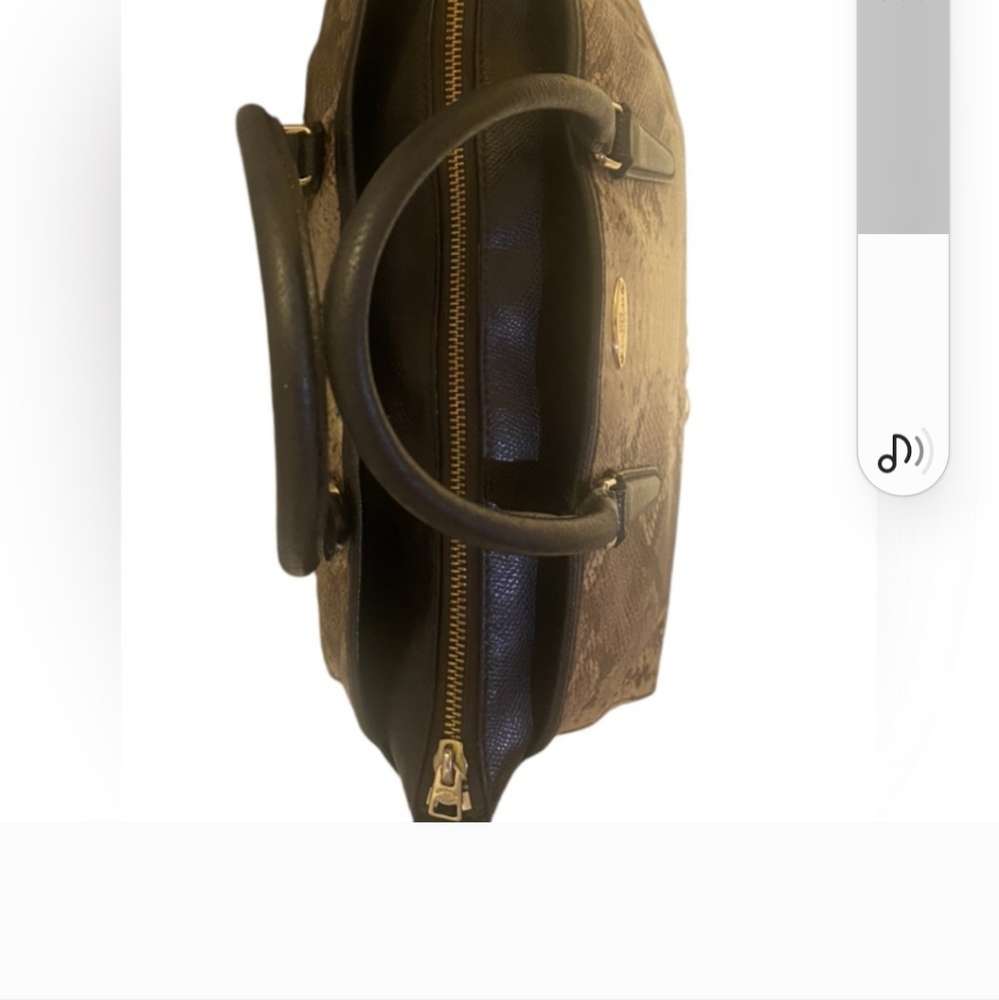 Coach Morgan Satchel Python Embossed Leather Hand… - image 5